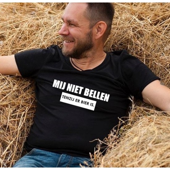 T shirt mij niet bellen new arrivals